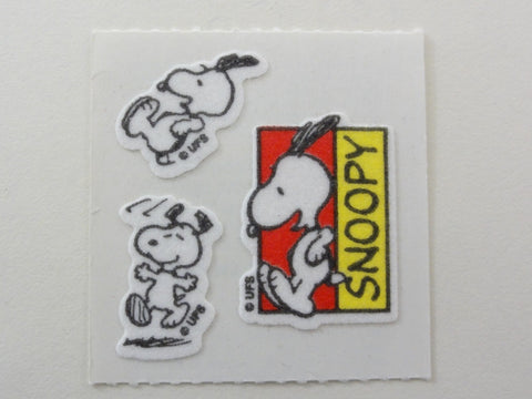 Sandylion Snoopy Fuzzy Sticker Sheet / Module - Vintage & Collectible - Scrapbooking