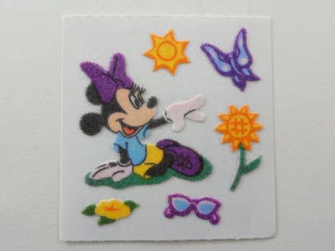 Sandylion Minnie Mouse Fuzzy Sticker Sheet / Module - Vintage & Collectible - Scrapbooking