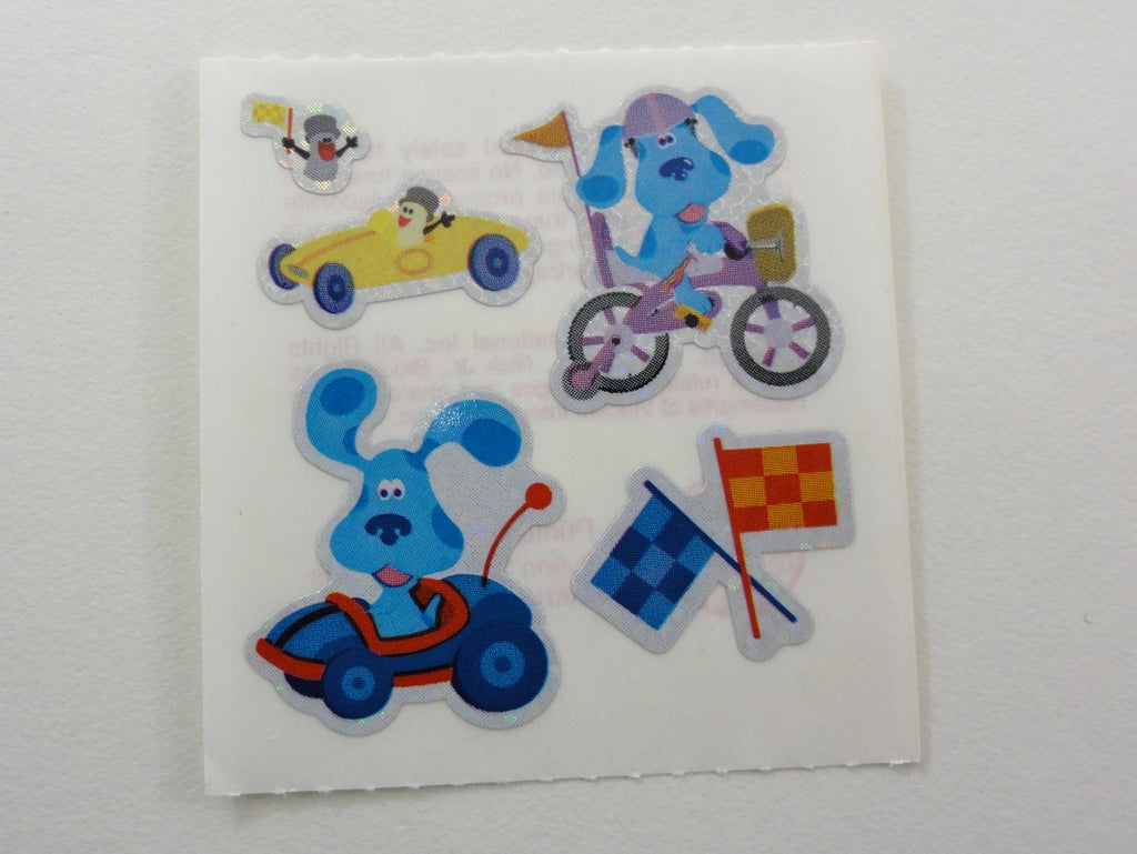 Sandylion Cartoon Blue Clues Glitter Sticker Sheet / Module - Vintage & Collectible - A - Scrapbooking