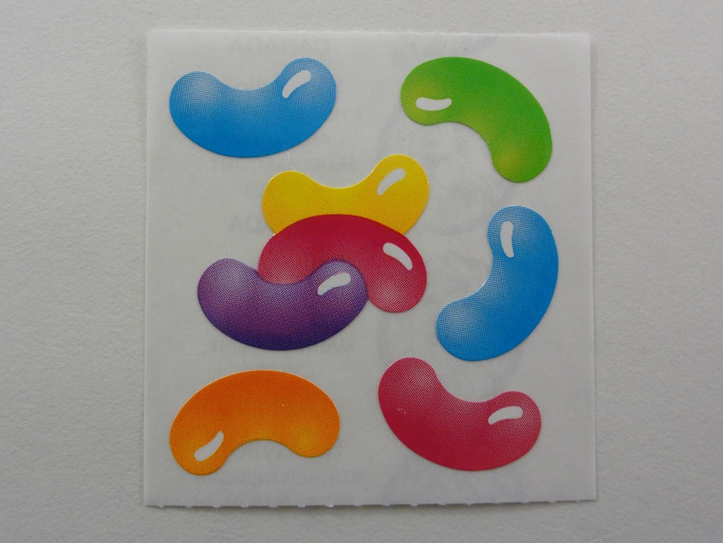 Sandylion Jelly Bean Candy Food Sticker Sheet / Module - Vintage & Collectible - Scrapbooking