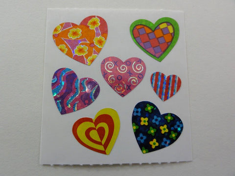 Sandylion Heart Glitter Sticker Sheet / Module - Vintage & Collectible - B - Scrapbooking