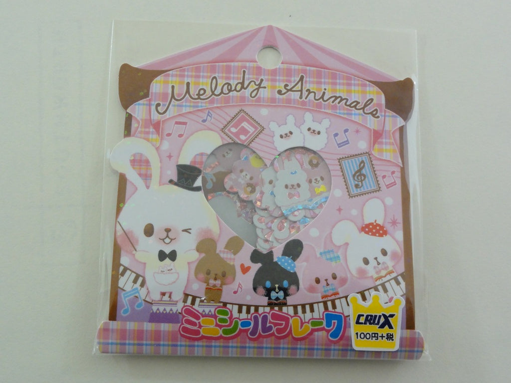 Cute Kawaii Crux Melody Animals Rabbit Bunny Stickers Flake Sack - B - Scrapbooking Journal Planner