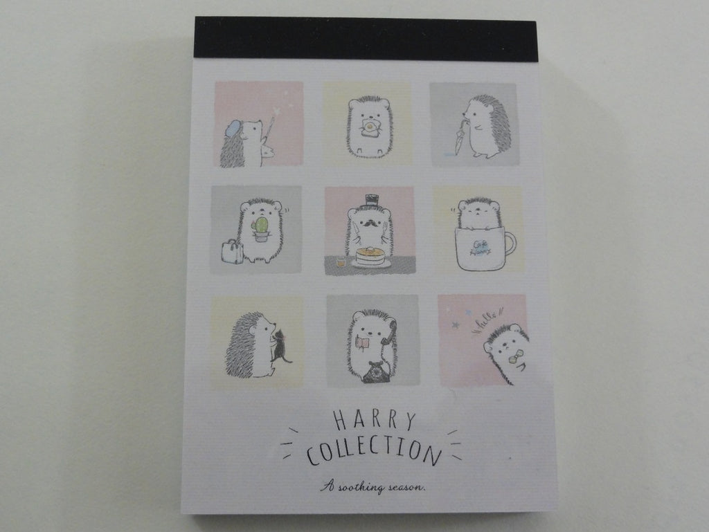 Kawaii Cute Kamio Hedgehog Harry Collection Mini Notepad / Memo Pad