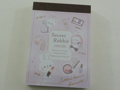 Kawaii Cute Kamio Secret Rabbit Bunny Mini Notepad / Memo Pad