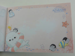Cute Kawaii Crux Shombori Azarashi Seal Penguin Friends Mini Notepad / Memo Pad - A