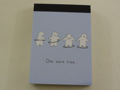 Kawaii Cute Crux Bear One more time Mini Notepad / Memo Pad