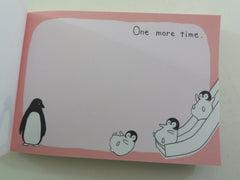 Cute Kawaii Crux Penguin One more time Mini Notepad / Memo Pad