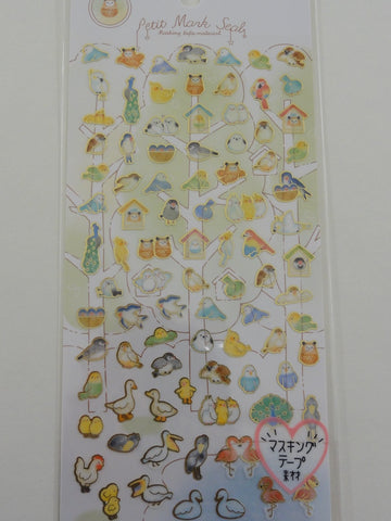Cute Kawaii Kamio Birds Spring Sticker Sheet - for Journal Planner Craft