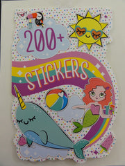 Cute Kawaii Unicorn Mermaid Fairy Tale Sticker Book - for Scrapbook Planner