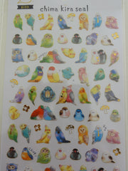 Cute Kawaii Crux Birds Spring Sticker Sheet - for Journal Planner Craft