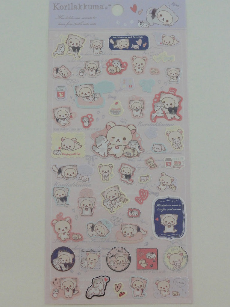 Cute Kawaii San-X Korilakkuma Sticker Sheet - for Planner Journal Scrapbook Craft