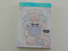 Cute Kawaii Crux Cotton Candy Rabbit Watabitto Mini Notepad / Memo Pad - Stationery Design Writing Collection