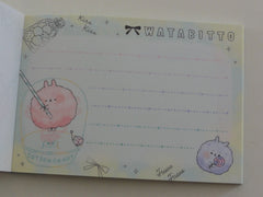 Cute Kawaii Crux Cotton Candy Rabbit Watabitto Mini Notepad / Memo Pad - Stationery Design Writing Collection