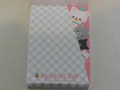 Cute Kawaii Q-Lia Cat Puppies Mini Notepad / Memo Pad - Stationery Design Writing Collection