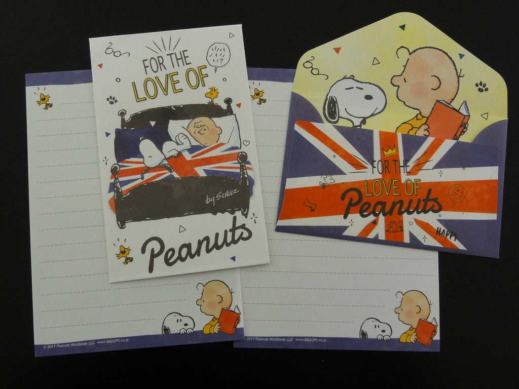 Cute Kawaii Kamio Peanuts Snoopy Mini Letter Sets - E - Stationery Small Note Envelope