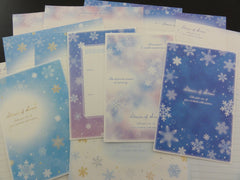Cute Kawaii Kamio Shower of Snow Winter Letter Sets - Stationery Writing Paper Envelope Penpal