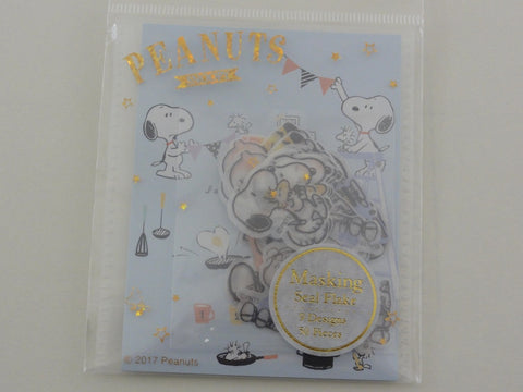 Cute Kawaii Kamio Peanuts Snoopy Stickers Sack - H - Collectible Planner Journal Scrapbooking