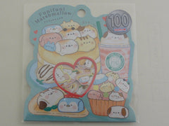 Cute Kawaii Kamio Funi Marshmallow Food Theme Stickers Flake Sack - for Journal Planner Craft Scrapbook Agenda