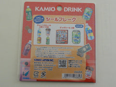 Cute Kawaii Kamio Cold Drink Vending Machine Flake Stickers Sack - for Journal Planner Craft Scrapbook Agenda