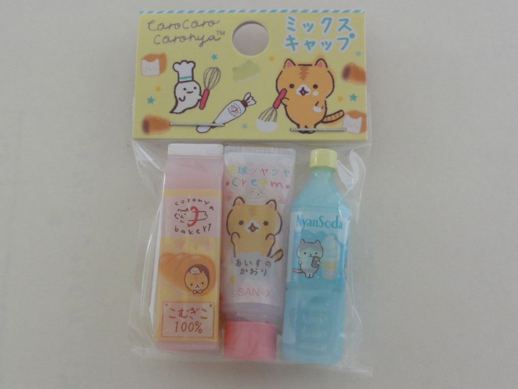 Cute Kawaii San-X CorocorocoroNya Warm Bread Cat Pencil Caps - C