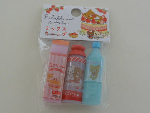 Cute Kawaii San-X Rilakkuma Strawberry Pencil Caps - A