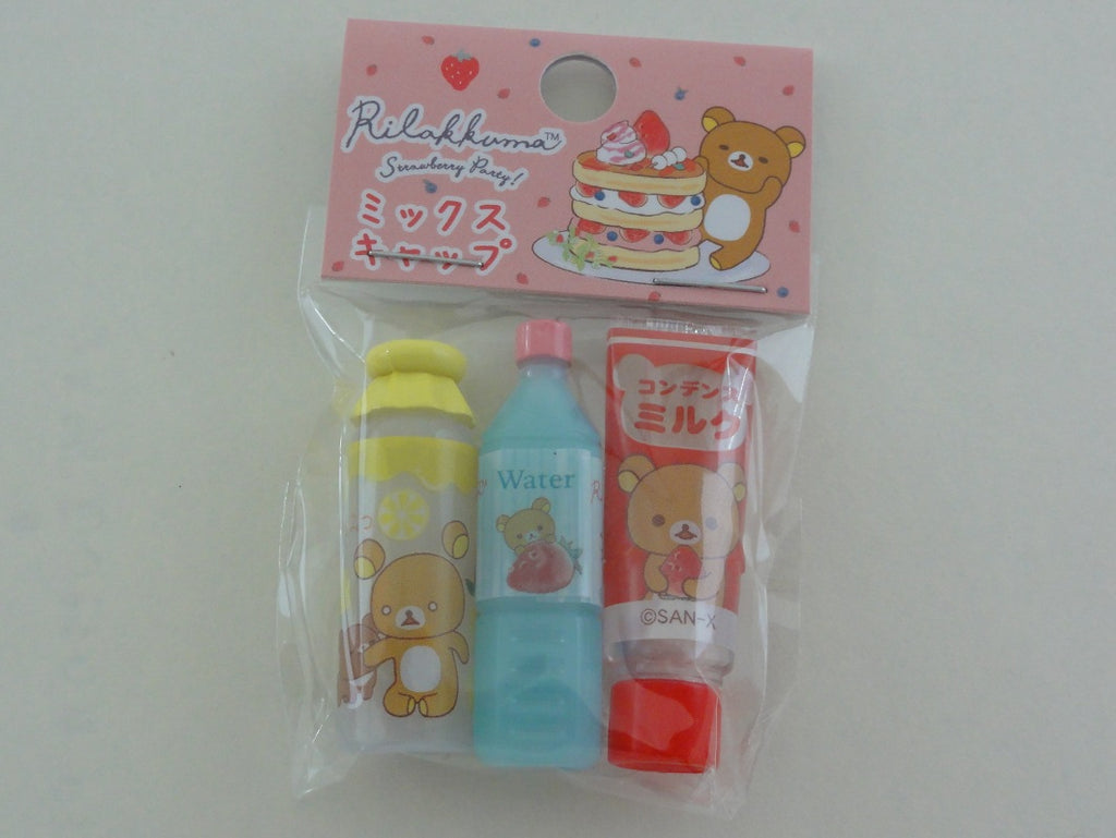 Cute Kawaii San-X Rilakkuma Strawberry Pencil Caps - C