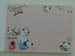 Kawaii Cute Q-Lia Delicious Cafe with Panda Mini Notepad / Memo Pad - Stationery Design Writing Collection