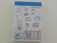 Cute Kawaii Kamio Little Science Penguin and Seal Mini Notepad / Memo Pad - Stationery Design Writing Collection
