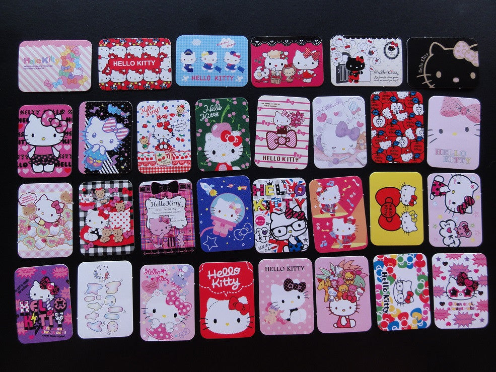 Cute Kawaii Hello Kitty Flake Sack Stickers - 30 pcs