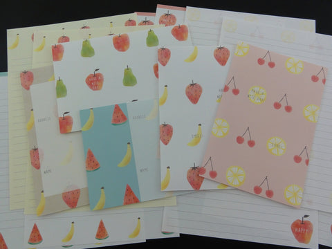 Kawaii Cute Kamio Strawberry Berries Fruit Letter Sets - Stationery Writing Paper Envelope Penpal