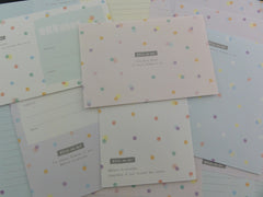 Cute Kawaii Crux Kiss Me Dot Letter Sets - Stationery Writing Paper Envelope Penpal