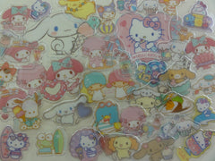 z Cute Kawaii Sanrio Characters Cinnamoroll Hello Kitty My Melody Little Twin Stars Purin Pochacco Keroppi Tuxedosam Flake Sack Stickers - 40 pcs - 2018 B