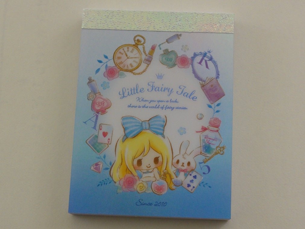 Cute Kawaii Q-Lia Little Fairy Tale Alice Mini Notepad / Memo Pad - O - Stationery Design Writing