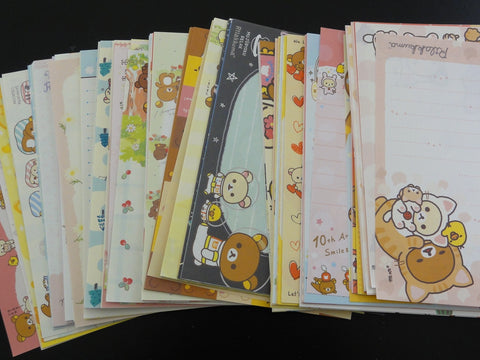 San-X Rilakkuma Bear 198 pc Memo Note Writing Paper Set - Stationery Special Gift