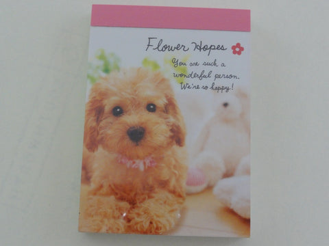 Cute Kawaii Crux Dog Puppies Mini Notepad / Memo Pad - Stationery Design Writing Collection