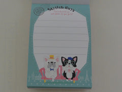 Cute Kawaii Crux Dog Stylish Guys Mini Notepad / Memo Pad - Stationery Design Writing Collection