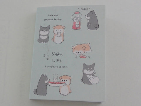 Cute Kawaii Kamio Shiba Life Dog Mini Notepad / Memo Pad - Stationery Design Writing Collection