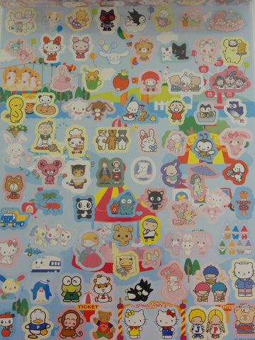 Cute Kawaii Sanrio Characters Anniversary Sticker Large Sheets - 2014 - Collectible