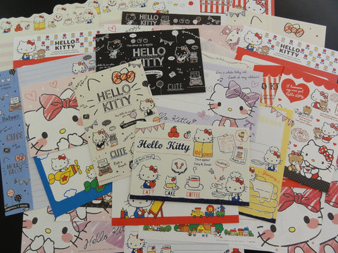 z Cute Kawaii Hello Kitty Letter Writing Paper + Envelope Stationery Theme Set