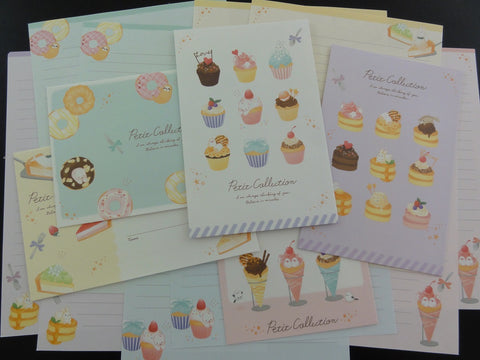 Cute Kawaii Crux Muffin Sweet Collection Letter Sets - Stationery Writing Paper Envelope Penpal