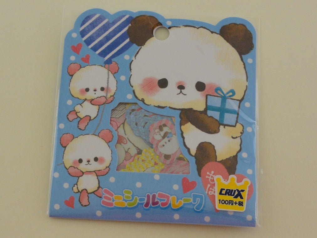 Cute Kawaii Crux Panda Stickers Flake Sack - for Journal Planner Craft Scrapbook