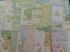 Cute Kawaii San-X Sumikko Gurashi Green Nature Clover theme Letter Writing Paper + Envelope Stationery Theme Set