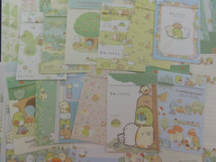Cute Kawaii San-X Sumikko Gurashi Green Nature Clover theme Letter Writing Paper + Envelope Stationery Theme Set