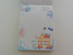 Cute Kawaii Crux Moji Panda Strawberry Pancake Mini Notepad / Memo Pad - Stationery Design Writing Collection