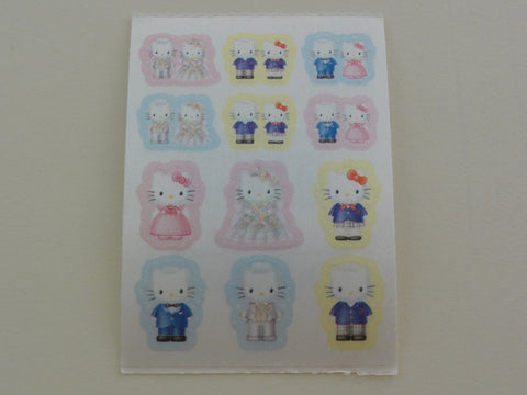 Cute Kawaii Sanrio Hello Kitty Small Sticker Sheet 2002 - Vintage - Scrapbooking Journal Planner Collectible