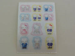 Cute Kawaii Sanrio Hello Kitty Small Sticker Sheet 2002 - Vintage - Scrapbooking Journal Planner Collectible