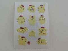 Cute Kawaii Sanrio Pom Pom Purin Small Sticker Sheet 2001 - Vintage - Scrapbooking Journal Planner Collectible