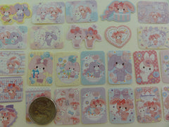 Kawaii Cute Bonbon Ribbon Rabbit Flake Sack Stickers 2014 - 25 pcs - Rare