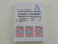 Cute Kawaii Kamio Lovely Laundry Mini Notepad / Memo Pad - Stationery Design Writing Collection