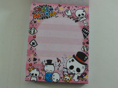 z Cute Kawaii Pool Cool Skull Magic Mini Notepad / Memo Pad - Vintage Rare Collectible - Stationery Design Writing